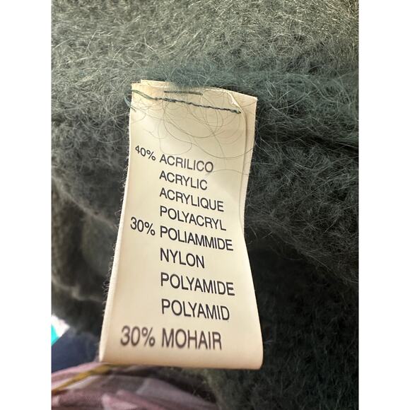 60. Siste's cardigan; mohair blend; made in Italy; size large - Picture 9 of 11